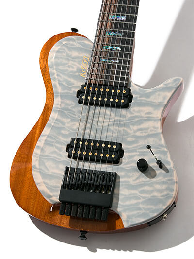 Kiesel Guitars Custom Order ZEUS 8strings Quilted Maple Top Translucent White