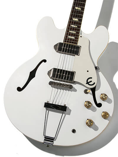 Epiphone Casino Snow White with Blue Label