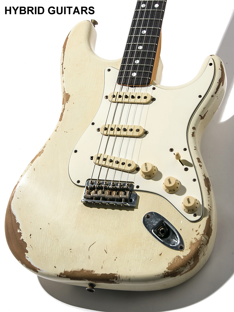 Fender Custom Shop 1967 Stratocaster Heavy Relic Olympic White 2016 3