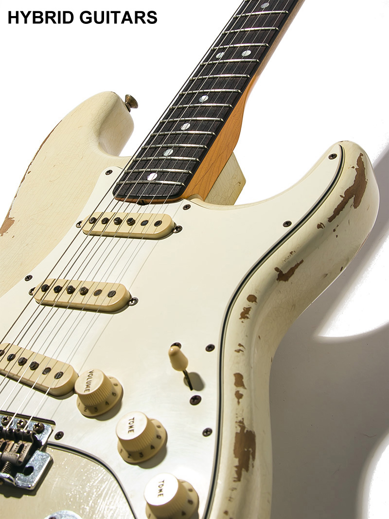 Fender Custom Shop 1967 Stratocaster Heavy Relic Olympic White 2016 9