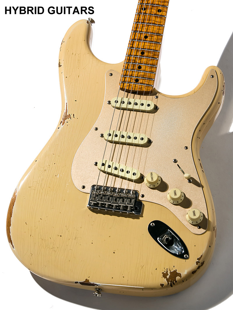 Fender Custom Shop Limited Edition 1956 Fat Roasted Stratocaster Journeyman Relic Aged Desert Sand 2017 3