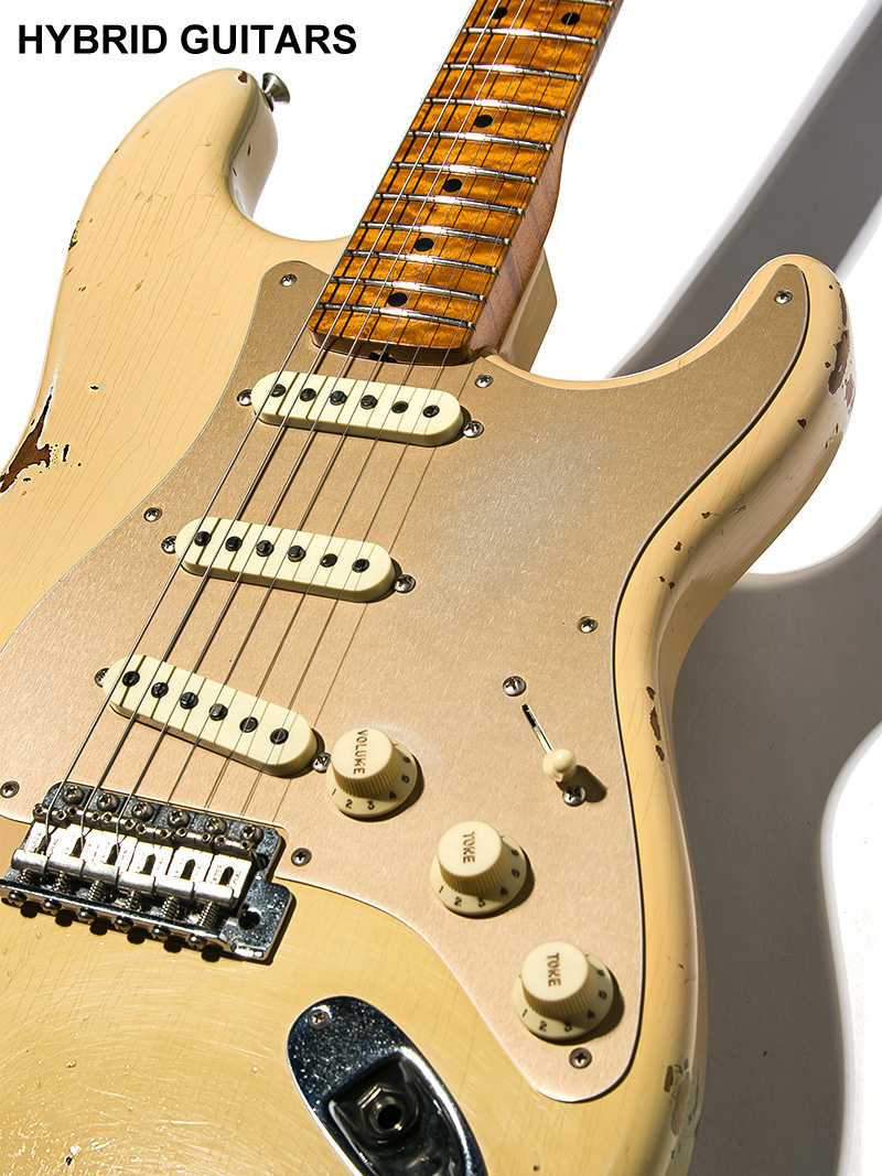 Fender Custom Shop Limited Edition 1956 Fat Roasted Stratocaster Journeyman Relic Aged Desert Sand 2017 9