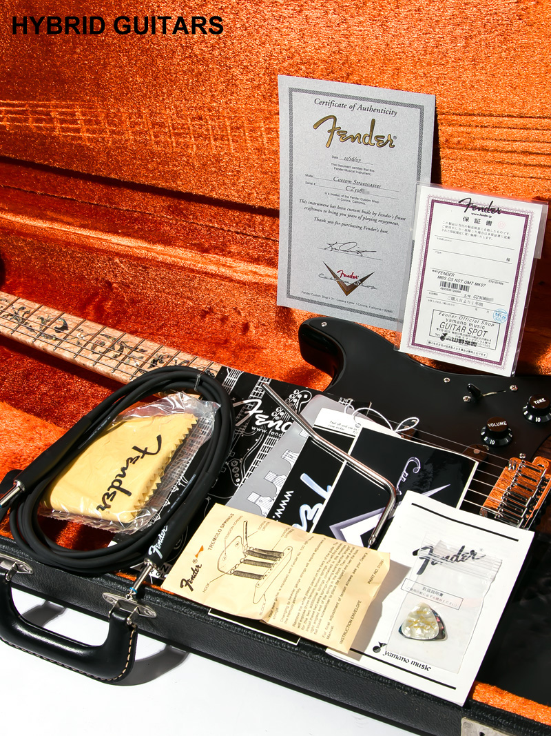 Fender Custom Shop MBS Custom Stratocaster Quilt Tree Of Life Trans Black Master Built by Mark Kendrick 14