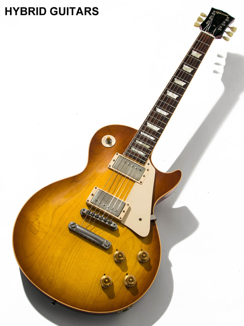 Gibson Custom Shop Historic Collection 1958 Les Paul Standard Reissue Plane Top Ice Tea Burst 1