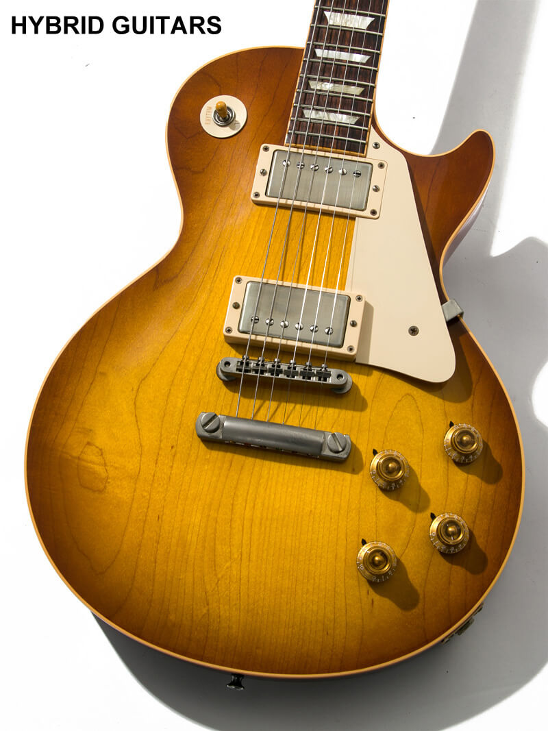 Gibson Custom Shop Historic Collection 1958 Les Paul Standard Reissue Plane Top Ice Tea Burst 3