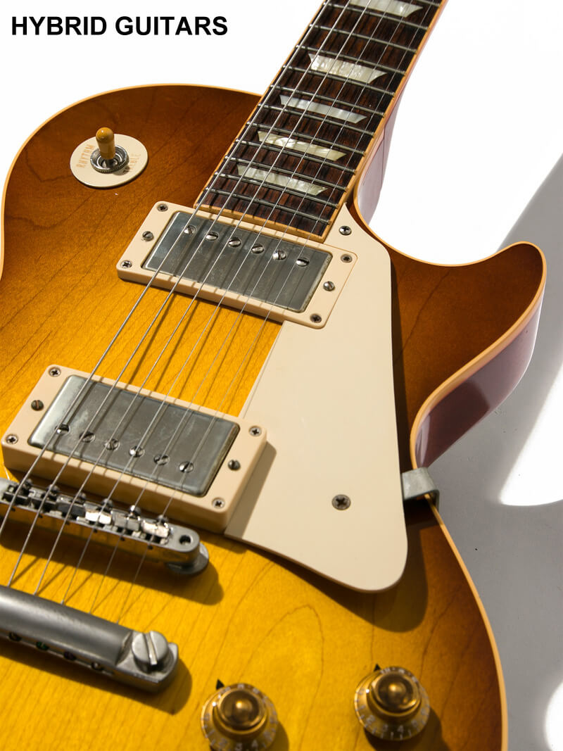 Gibson Custom Shop Historic Collection 1958 Les Paul Standard Reissue Plane Top Ice Tea Burst 9