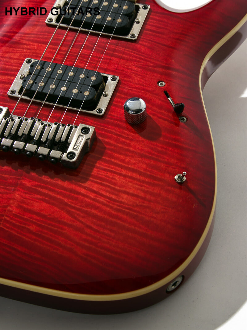 Ibanez RGA42FM Passive Mod TRB Transparent Red Burst 10