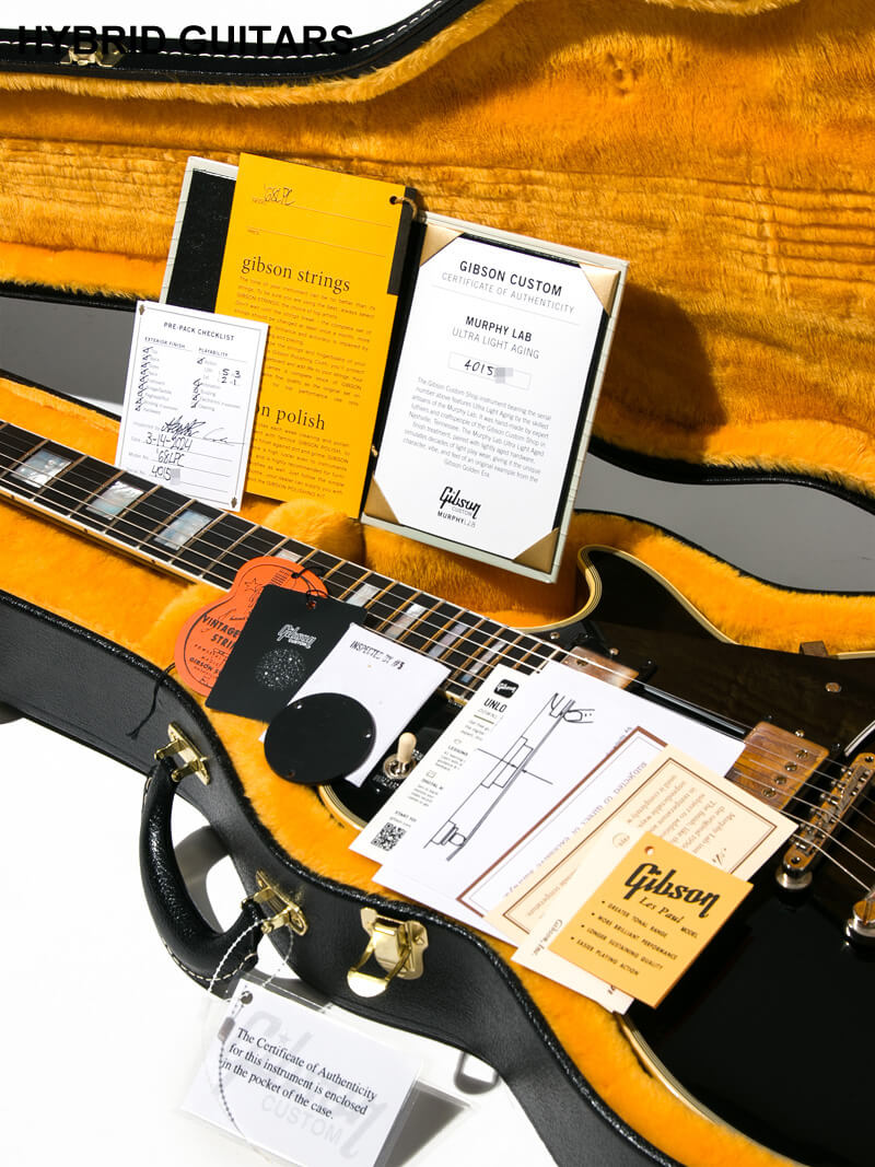 Gibson Custom Shop PSL Japan Limited Murphy Lab 1968 Les Paul Custom Ultra Light Aged Nickel Hardware 15