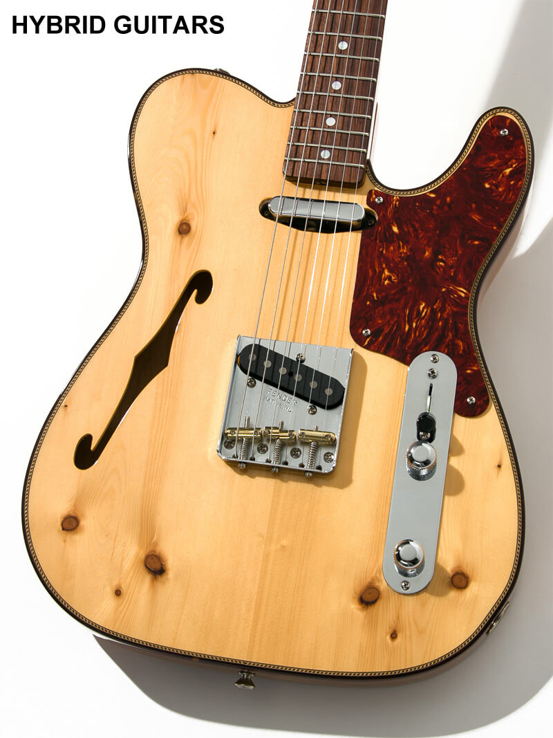 Fender Custom Shop LIMITED EDITION Knotty Pine Telecaster Thinline Roasted NOS Natural 3