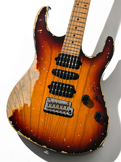 Suhr Modern Antique Extra Heavy Aging 3 Tone Burst - Guthrie Govan Tremol-No -