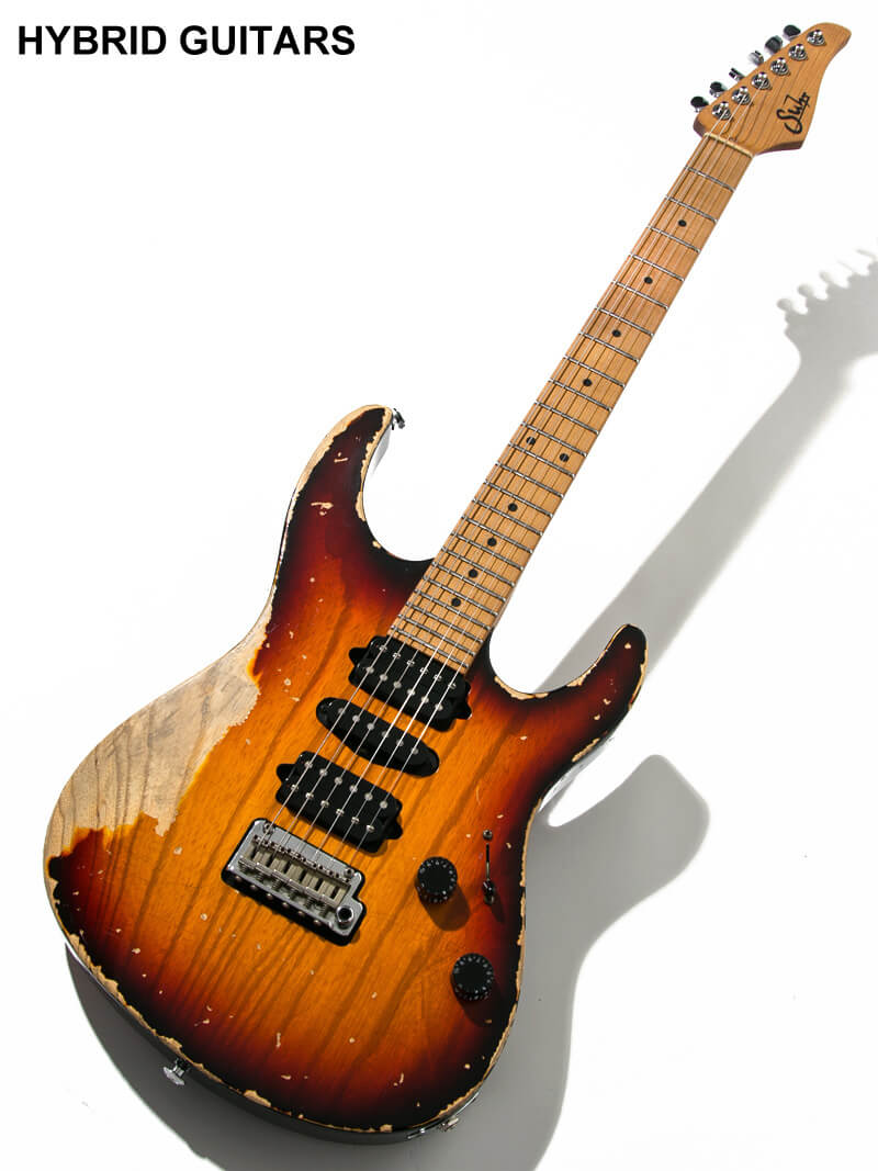 Suhr Modern Antique Extra Heavy Aging 3 Tone Burst - Guthrie Govan Tremol-No - 1