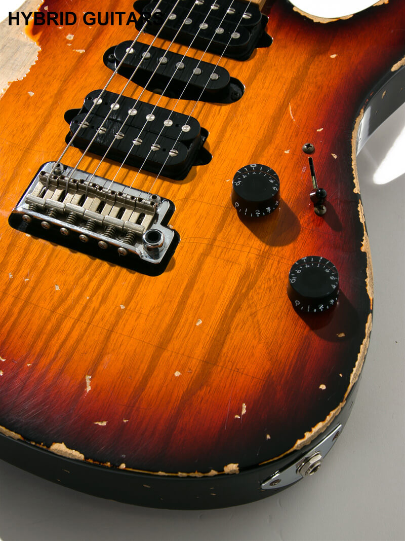 Suhr Modern Antique Extra Heavy Aging 3 Tone Burst - Guthrie Govan Tremol-No - 10