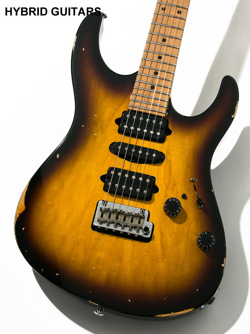 Suhr Modern Guthrie Govan Spec Antique Modern 2 Tone Tobacco Burst Medium Aging with Tremol-No 3