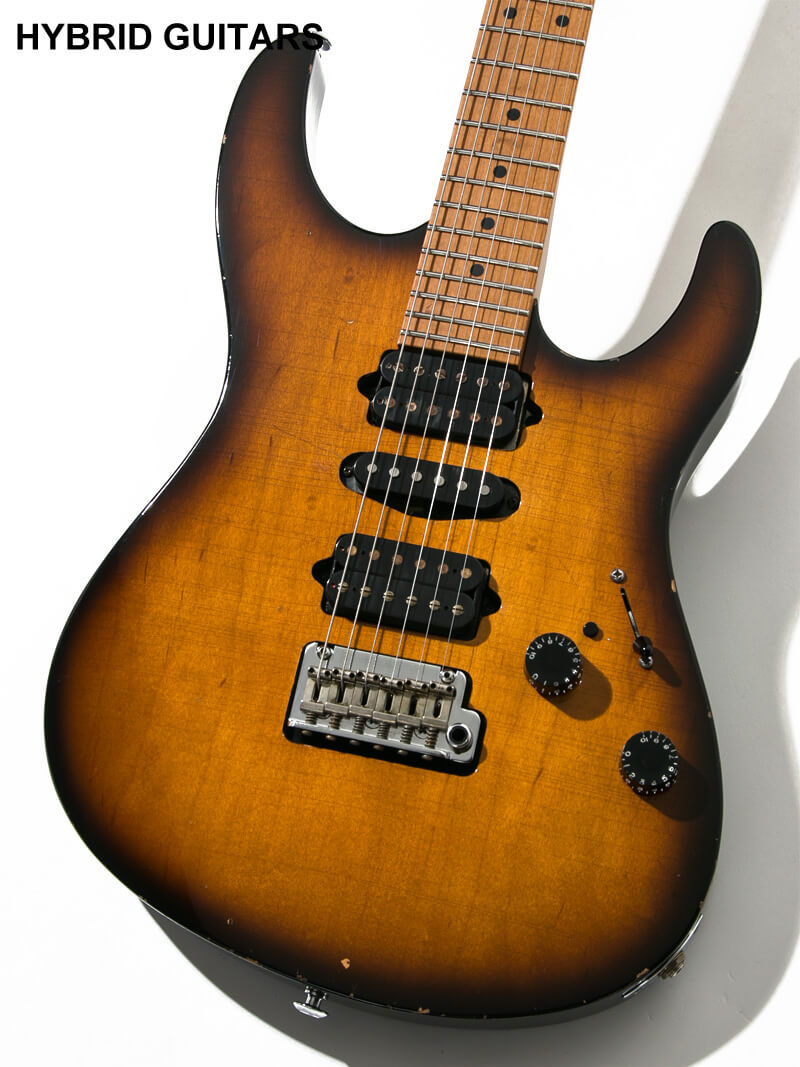 Suhr Guthrie Govan Antique Modern 2 Tone Tobacco Burst Medium Aging Master Builder Mike Ponce & J.W.Black 3