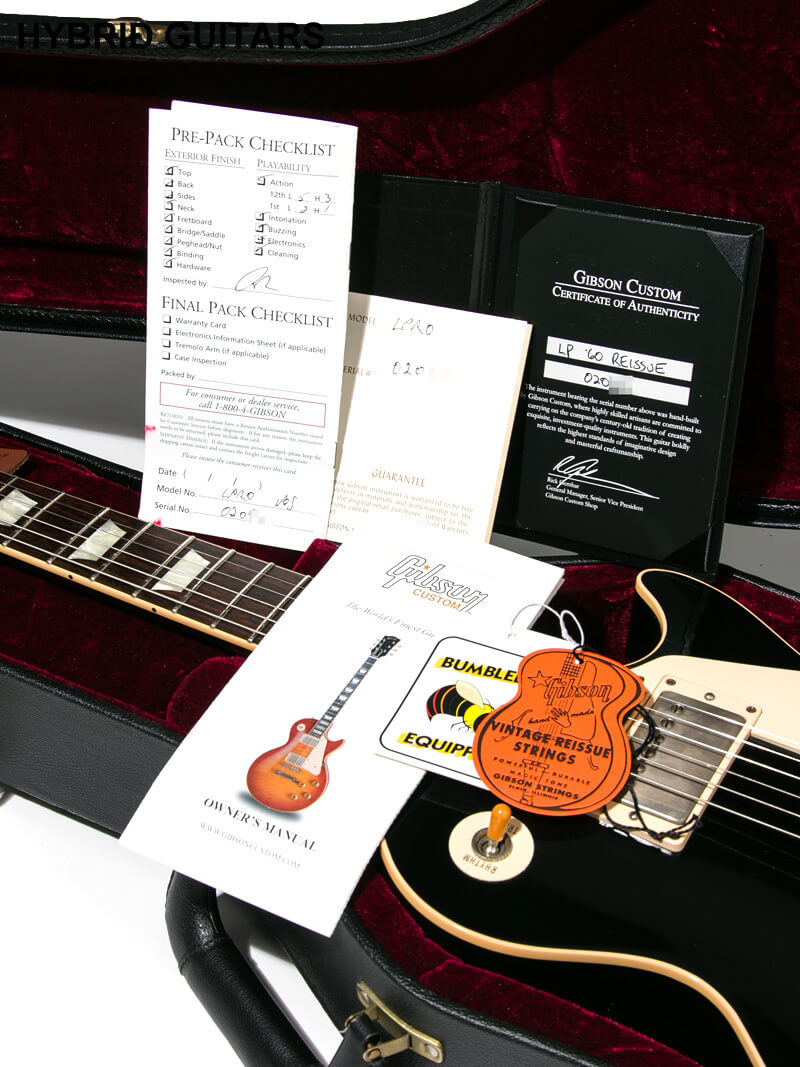 Gibson Custom Shop Historic Collection 1960 Les Paul Standard VOS Ebony 15