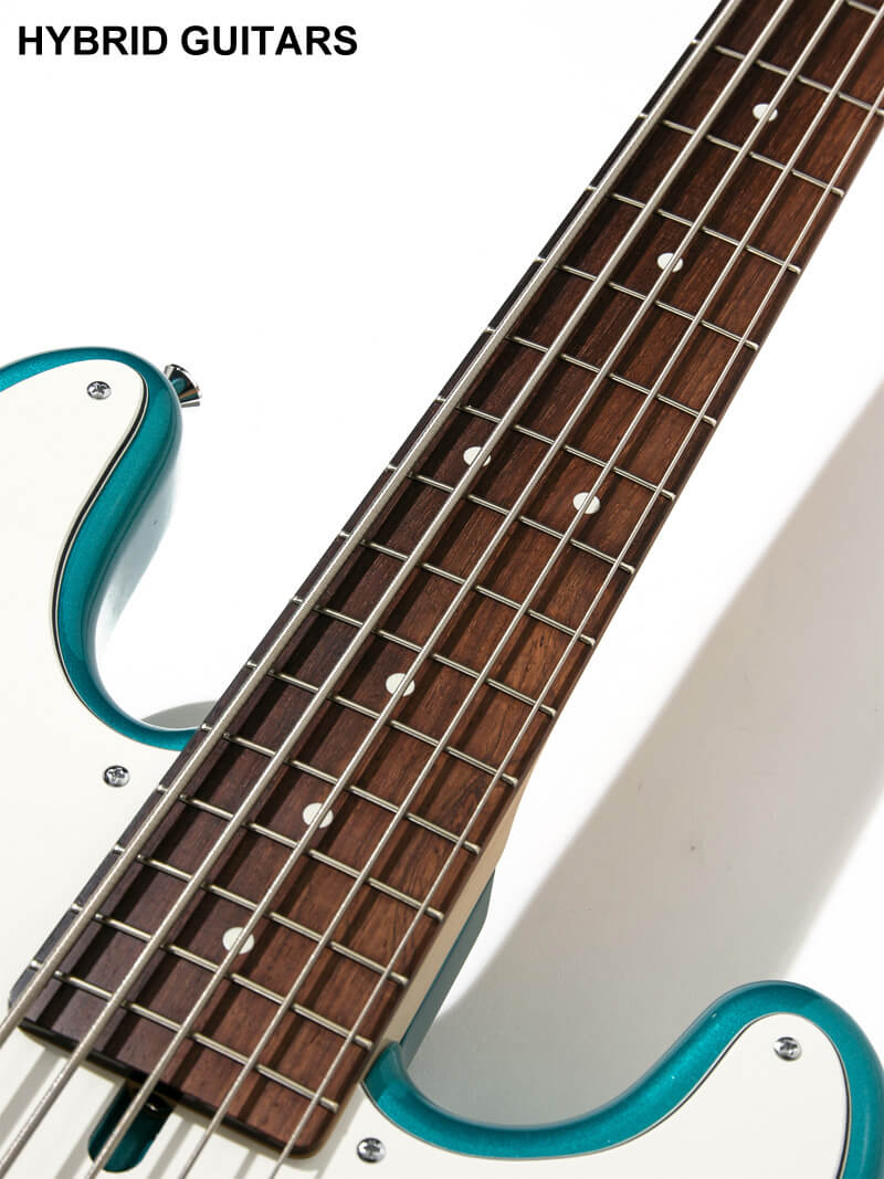 ATELIER Z Custom Order ZPO-5 Custom Jacaranda F.B. Matching Head Ocean Turquoise Metallic  12