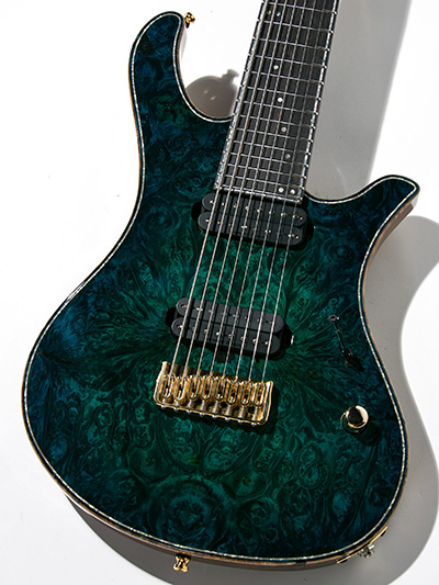 Overload Custom Guitars Rea 8 Green Bluemarine