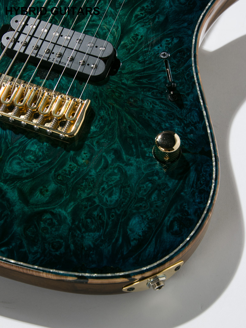 Overload Custom Guitars Rea 8 Green Bluemarine 10