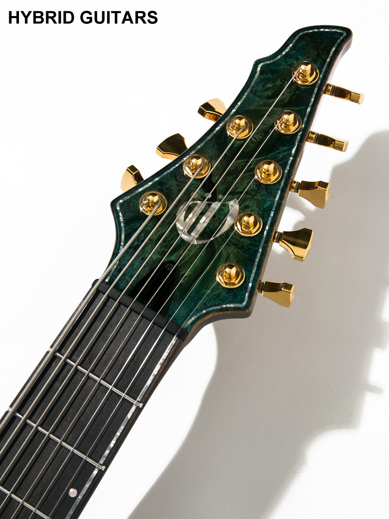 Overload Custom Guitars Rea 8 Green Bluemarine 5