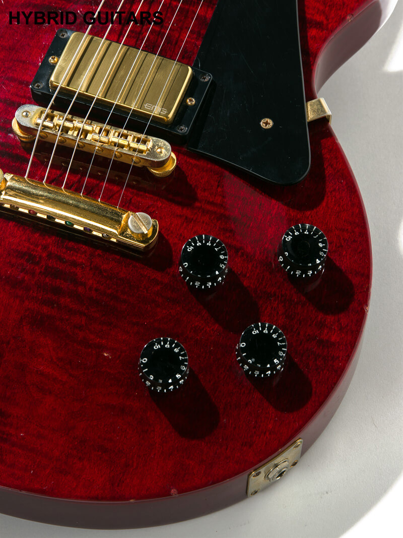 Gibson Les Paul Studio Figured & Gold Hardware Wine Red 10