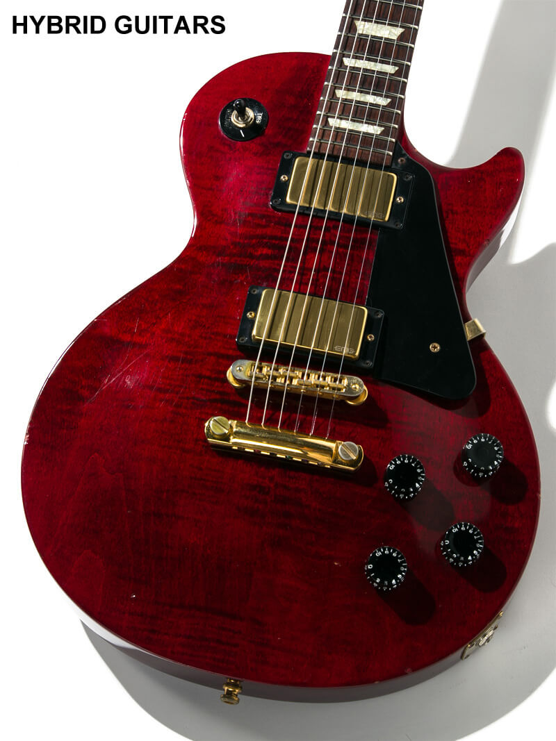 Gibson Les Paul Studio Figured & Gold Hardware Wine Red 3