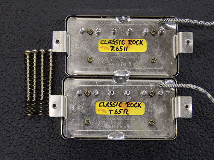 Amber Pickups Classic Rock Nickel Covered Set 2